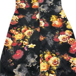 VENUS Black and Floral Dress